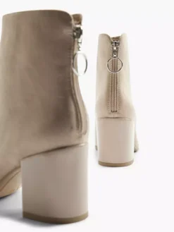 Beige Enkellaars Hak -Vanharen 2126343 H4