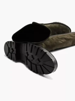 Groene Suéde Overknee Laars -Vanharen 2126510 H3