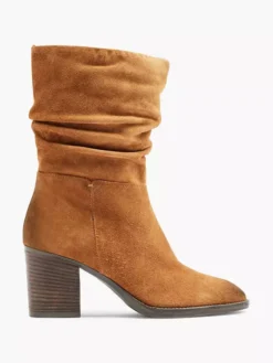 Bruine Suéde Enkellaars Hak