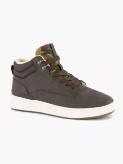 Bruine Hoge Sneaker Gevoerd -Vanharen 2127143 H6