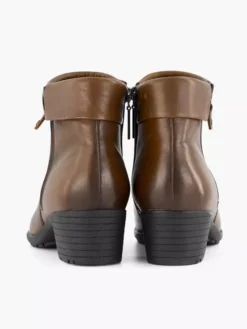 Bruine Leren Enkellaars -Vanharen 2127381 H4