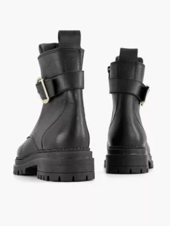 Zwarte Leren Boot Gesp -Vanharen 2132159 H4