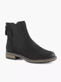 Zwarte Nubuck Chelsea Boot -Vanharen 2135924 H6