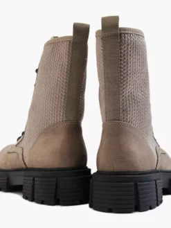 Taupe Chunky Veterboot Print -Vanharen 2137072 H4