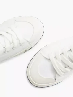 Witte Hoge Canvas Sneaker Hartje -Vanharen 2140720 H5