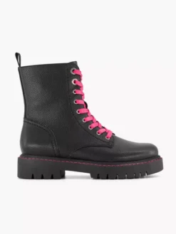 Zwarte Veterboot Roze Veter