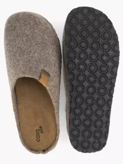 Beige Instap Pantoffel -Vanharen 2143518 H3