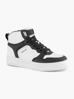 Zwart Witte Hoge Sneaker -Vanharen 2143698 H6