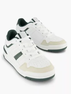 Witte Retro Sneaker Groen -Vanharen 2144581 H5