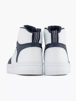 Blauw Witte Hoge Sneaker -Vanharen 2144592 H4