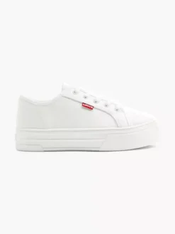 Levis Witte Platform Canvas Sneaker