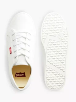 Levis Witte Platform Canvas Sneaker -Vanharen 2145749 H3