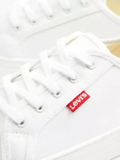 Levis Witte Platform Canvas Sneaker -Vanharen 2145749 H5