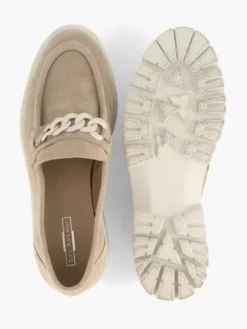 Taupe Suéde Chunky Loafer Sierketting -Vanharen 2147392 H3