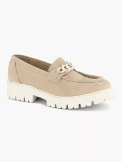 Taupe Suéde Chunky Loafer Sierketting -Vanharen 2147392 H6