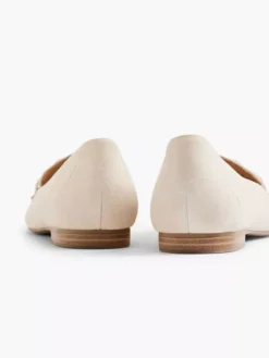 Beige Leren Loafer Sierketting -Vanharen 2153196 H4