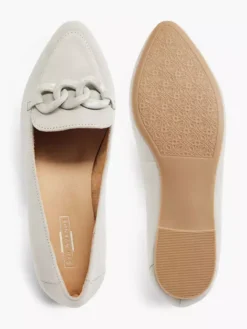 Grijze Suéde Loafer Sierketting -Vanharen 2153200 H3