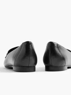 Zwarte Leren Loafer Sierketting -Vanharen 2153202 H4