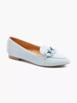 Blauwe Suéde Loafer Sierketting -Vanharen 2153232 H6