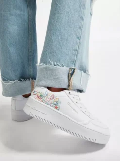 Champion Witte Low Cut Shoe Rebound Platform -Vanharen 2155414 H10