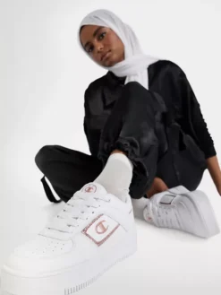 Champion Witte Low Cut Shoe Foul Platform -Vanharen 2155416 H10