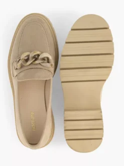 Taupe Chunky Loafer Sierketting -Vanharen 2159208 H5