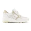 Witte Leren Sneaker Sleehak -Vanharen 2161662 H1
