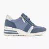 Blauwe Sneaker Sleehak