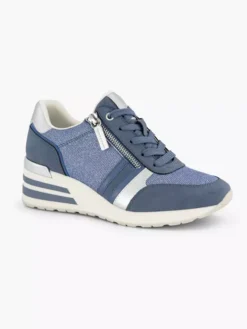 Blauwe Sneaker Sleehak -Vanharen 2163944 H6