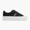 Fila Zwarte Canvas Sneaker Platform