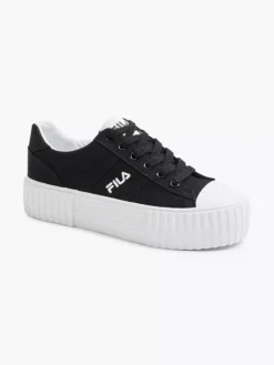 Fila Zwarte Canvas Sneaker Platform -Vanharen 2165858 H6