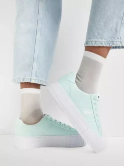 Fila Mintkleurige Canvas Sneaker Platform -Vanharen 2165862 H10