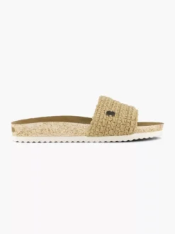 ESPRIT Beige Slipper Gevlochten