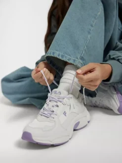 Fila Witte Chunky Sneaker Lila Zool -Vanharen 2166585 H10
