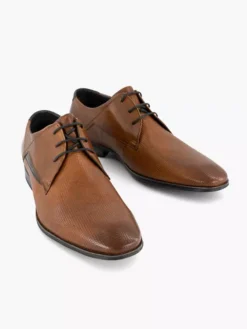 Bugatti Cognac Leren Veterschoen -Vanharen 2168956 H5