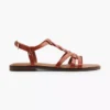 Bruine Sandalen Gevlochten -Vanharen 2169367 H1