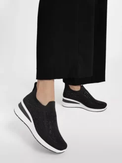 Zwarte Instapper Steentjes -Vanharen 2170822 H10