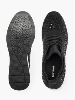 Zwarte Sneaker Steentjes -Vanharen 2170830 H3