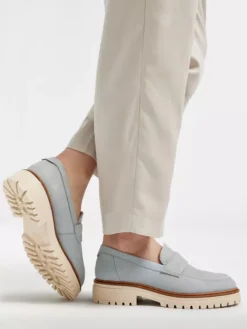 Lichtblauwe Chunky Nubuck Loafer -Vanharen 2171575 H10