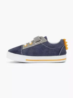 Blauwe Canvas Sneaker Krokodil -Vanharen 2173022 H2