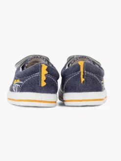 Blauwe Canvas Sneaker Krokodil -Vanharen 2173022 H4