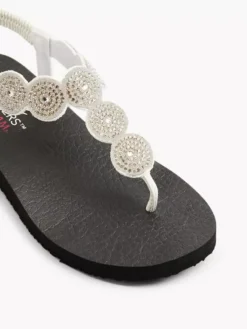 Skechers Witte Sandaal Steentjes -Vanharen 2173469 H2