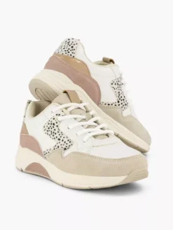 Zandkleurige Chunky Sneaker Panter -Vanharen 2173547 H5
