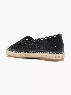 Zwarte Espadrille Kant -Vanharen 2173737 H3