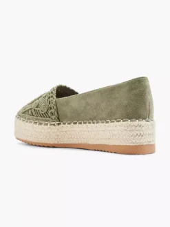 Groene Platform Espadrille Touw -Vanharen 2173741 H3