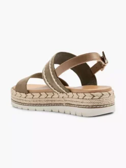 ESPRIT Groene Platform Sandaal Touw -Vanharen 2176679 H3