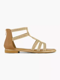 Bruine Sandaal Steentjes