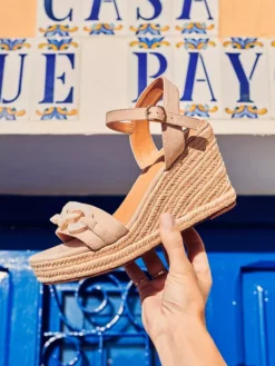 Creme Sandalen Sleehak -Vanharen 2179246 H10