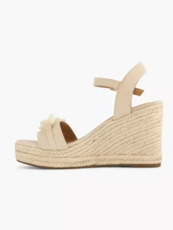 Creme Sandalen Sleehak -Vanharen 2179246 H2