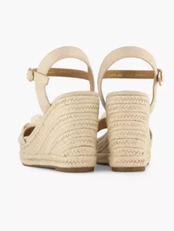 Creme Sandalen Sleehak -Vanharen 2179246 H4